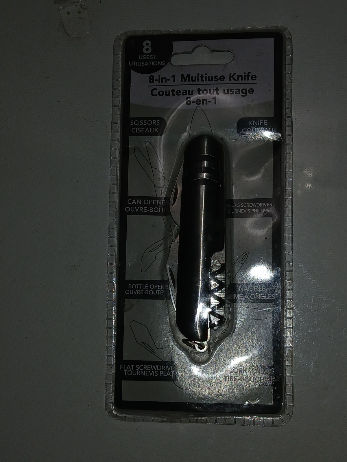 8-in-1 Multi-use Knife A Compact and Portable New In Package Never Used