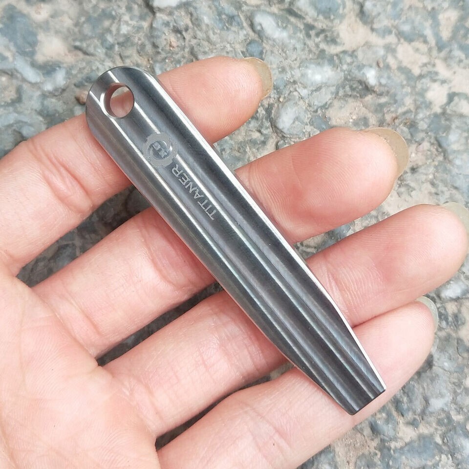 Titanium EDC Multifunction Tool Crowbar Bag Outdoor Lightweight Non Fade Gift