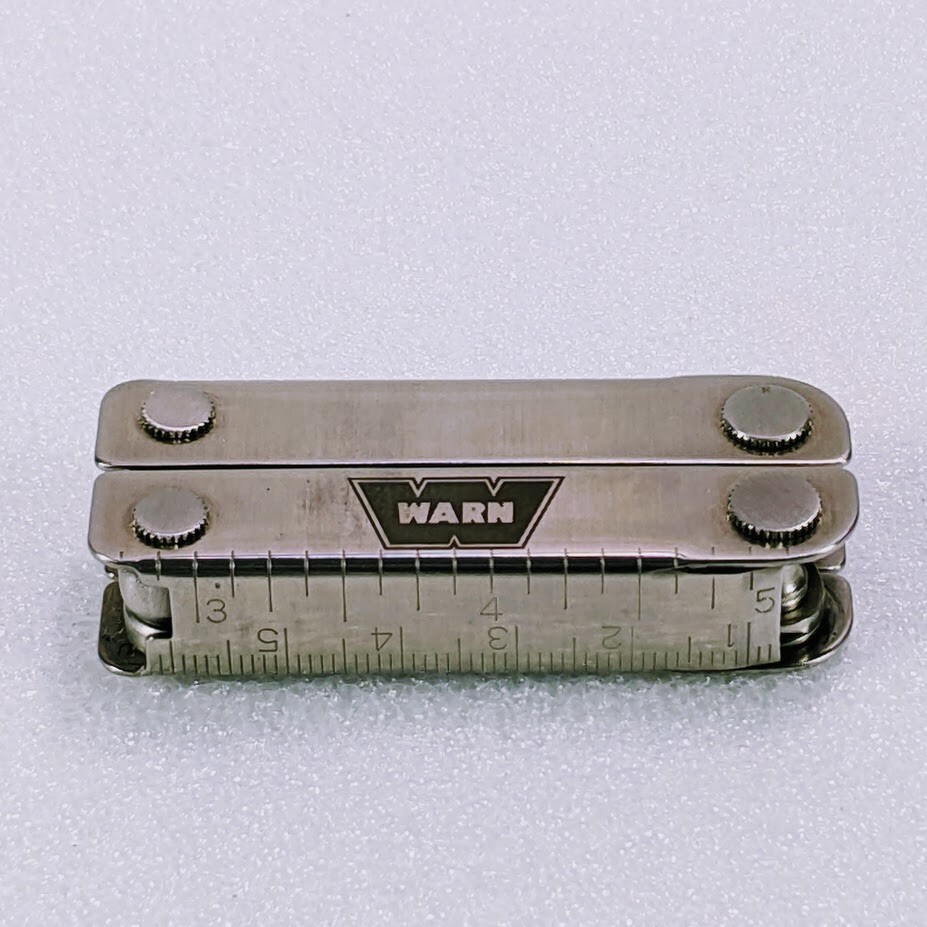 Leatherman Mini multi-tool w/ Embroidered nylon sheath, WARN promotional – RARE!