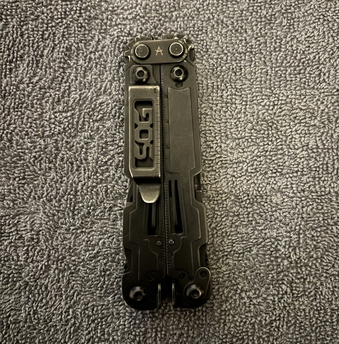 SOG PowerAccess Black Multi-Tool w/ Pliers 3in Straight Blade File Pocket Clip