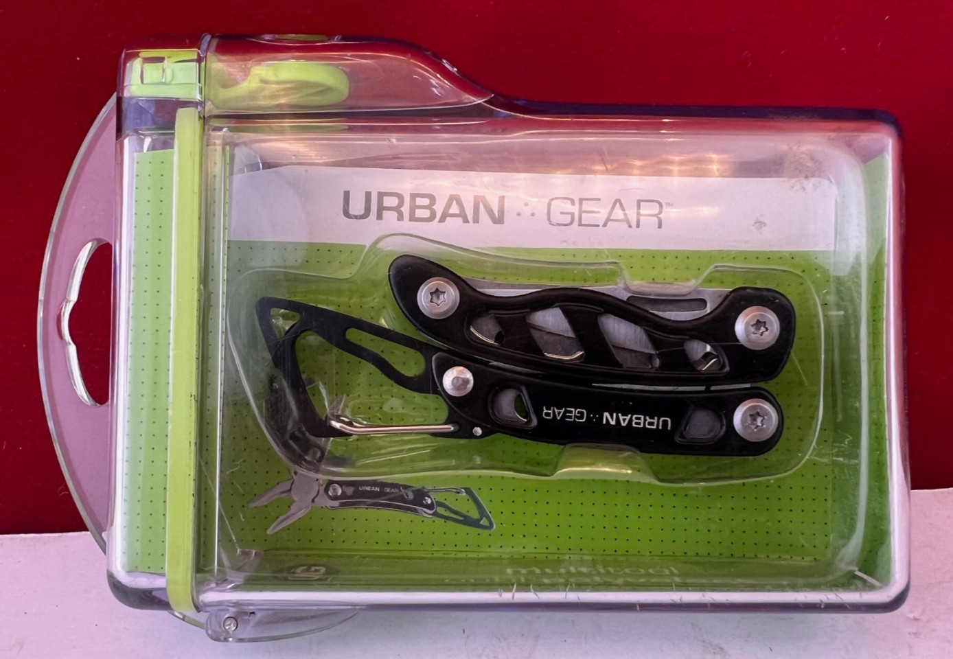 Urban Gear Skeletool RX Multi Tool Black KNIFE PLIERS Aluminum Handle Carabiner
