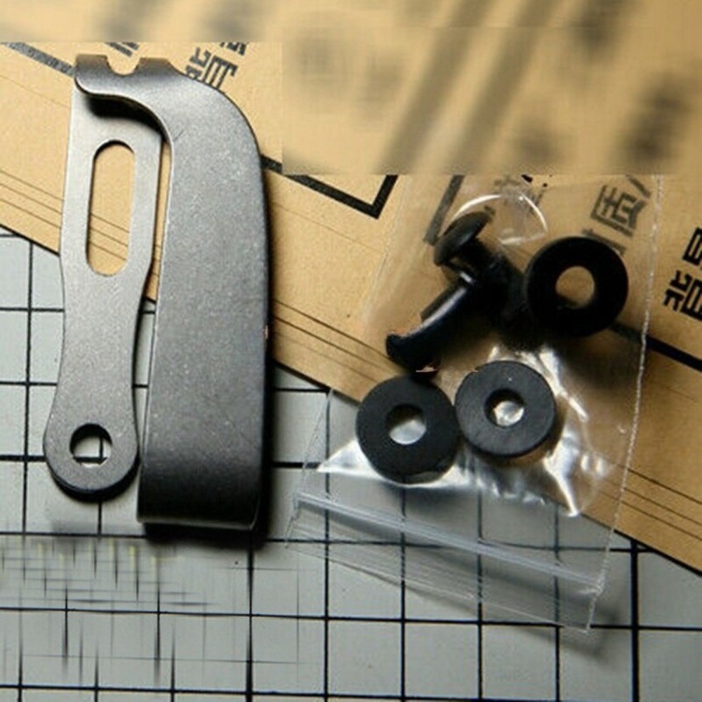 1 PC Titanium Alloy Pocket Clip Tool Back Clip EDC Small Outdoor Pocket Tool