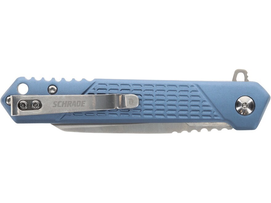 Schrade INERT Pocket Knife 3.25″ Wharncliffe AUS-10 Satin Blade Aluminum Handle