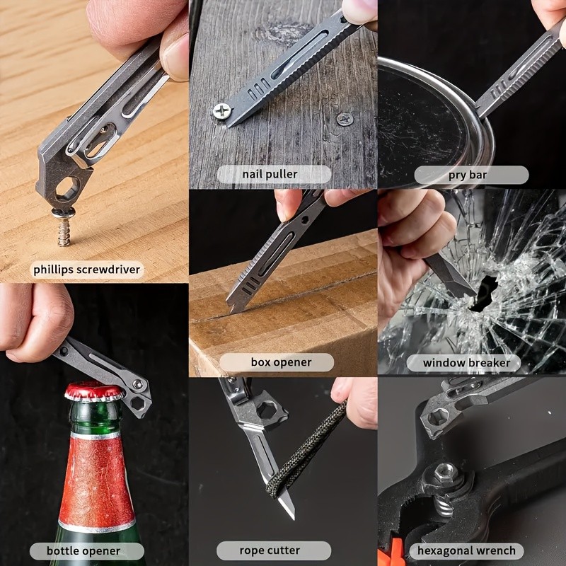 Premium Quality Robust Economical Sturdy Titanium EDC Multi Functional Hand Tool