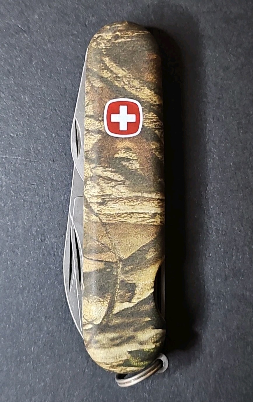 Wenger Highlander Swiss Army Knife Timber Camo 16170 85mm Multi Tool Switzerland