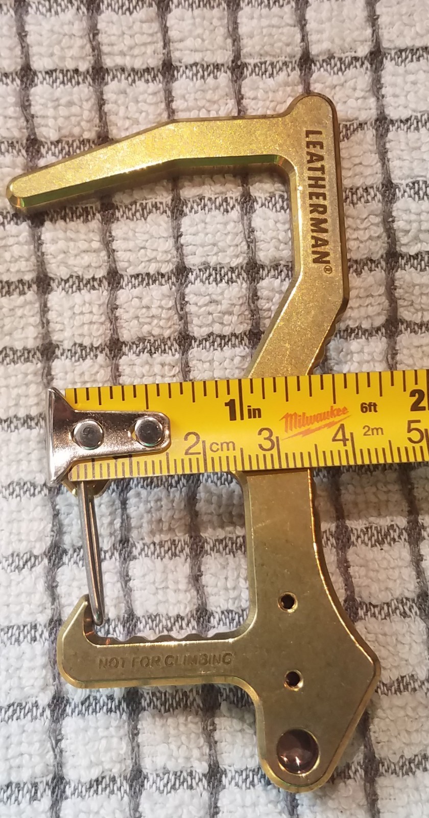 Leatherman Clean Contact Carabiner Tool Brass Corona Hook new box Edc Clip On