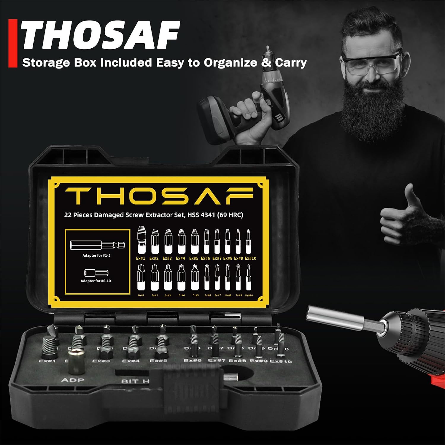 Gifts for Men and Women, Damaged Screw Extractor Kit and Stripped Screw Extracto