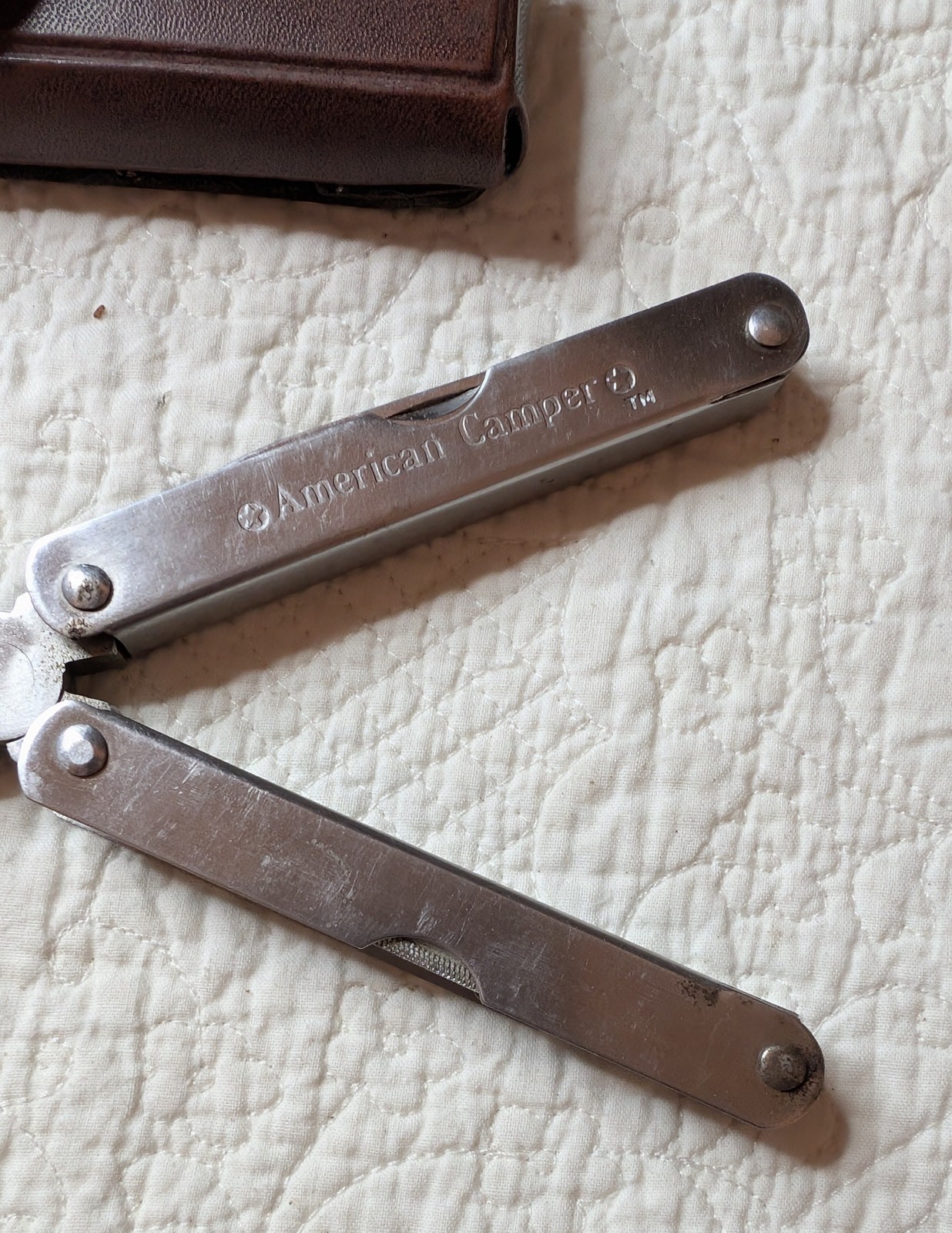 American Camper Multi-Tool with Brown Sheath