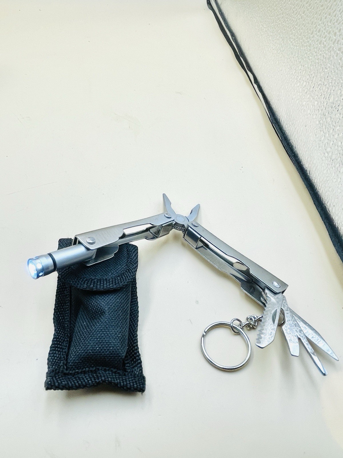 Lot of 2 Stainless Steel Multi-Tool Pliers 20-in-1 Perwin & 8-in-1 w/ Sheaths