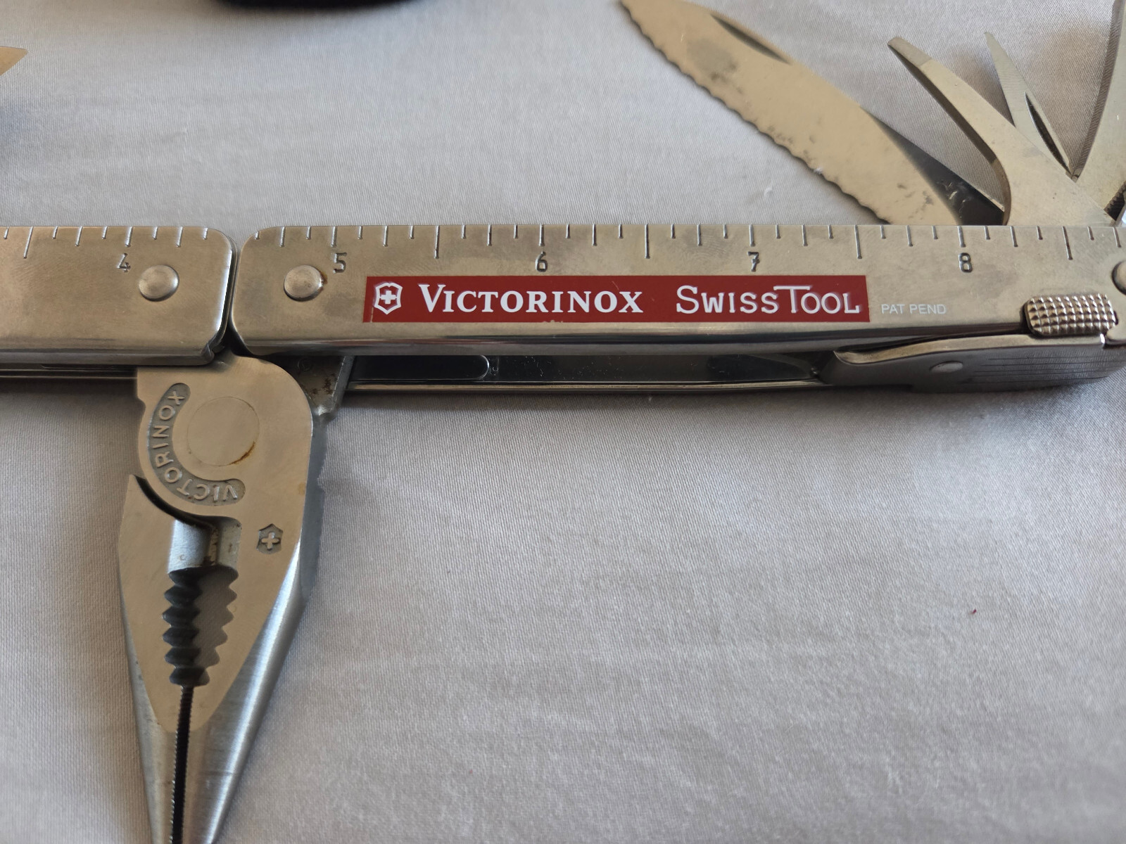 Vtg Victorinox SwissTool Pat Pend Swiss Army Knife Multi Tool Plier with Sheath