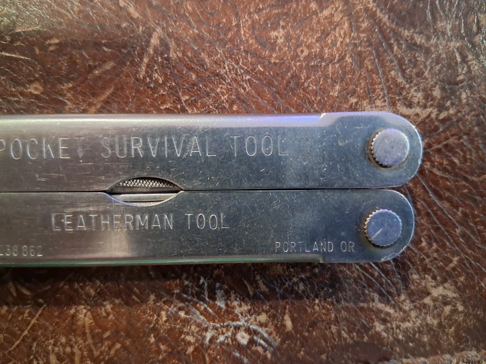 ORIGINAL LEATHERMAN TOOL ” POCKET SURVIVAL TOOL” PORTLAND OR. US PATENT 4238862