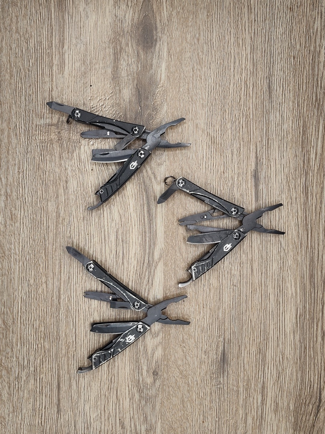 Lot C 3 Gerber Dime Mini Multi-Tool Knife Pliers Scissors Driver