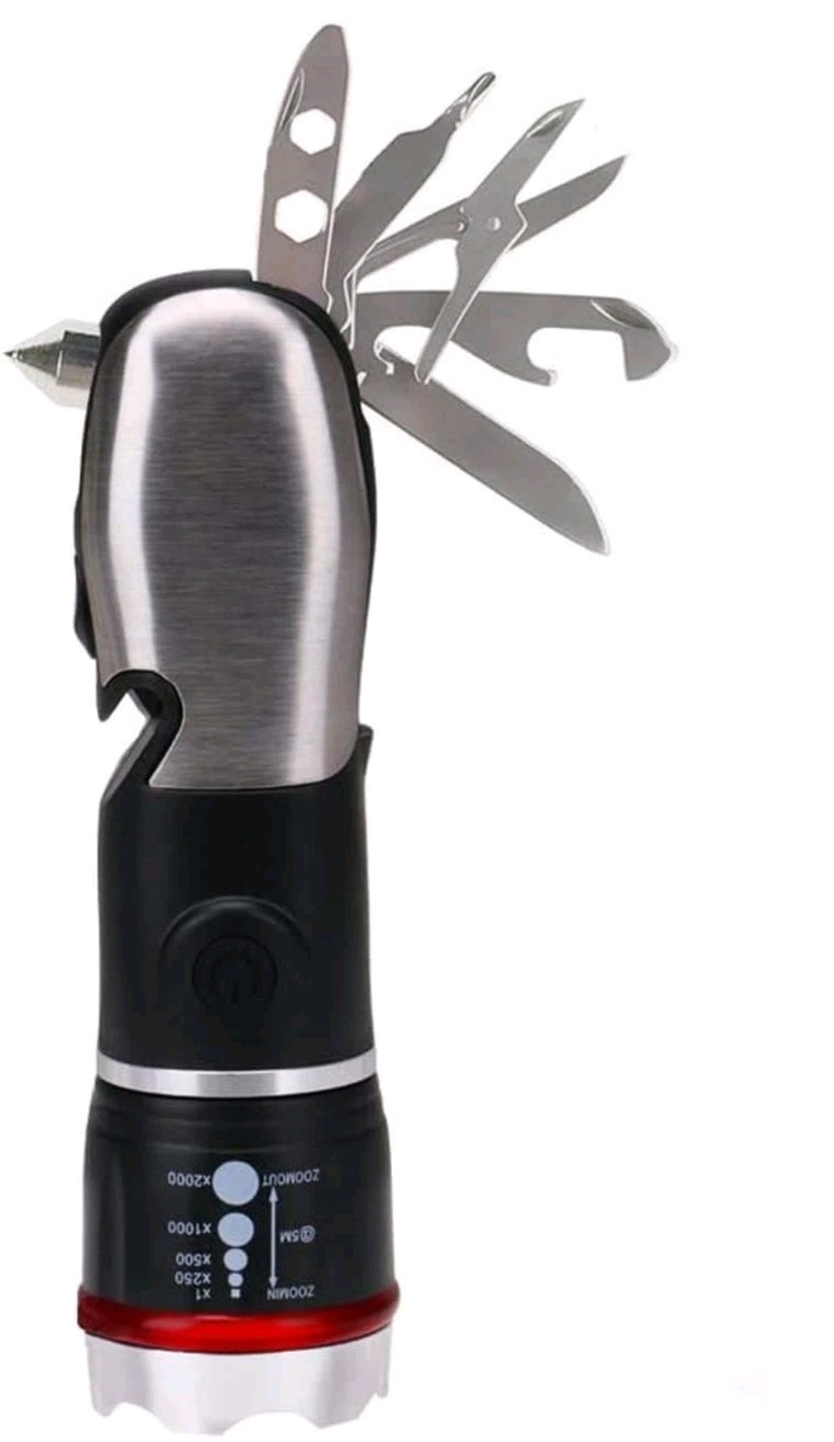 Adventure is Out There Automobile Car Emergency LED Flashlight Multi-Tool, Black