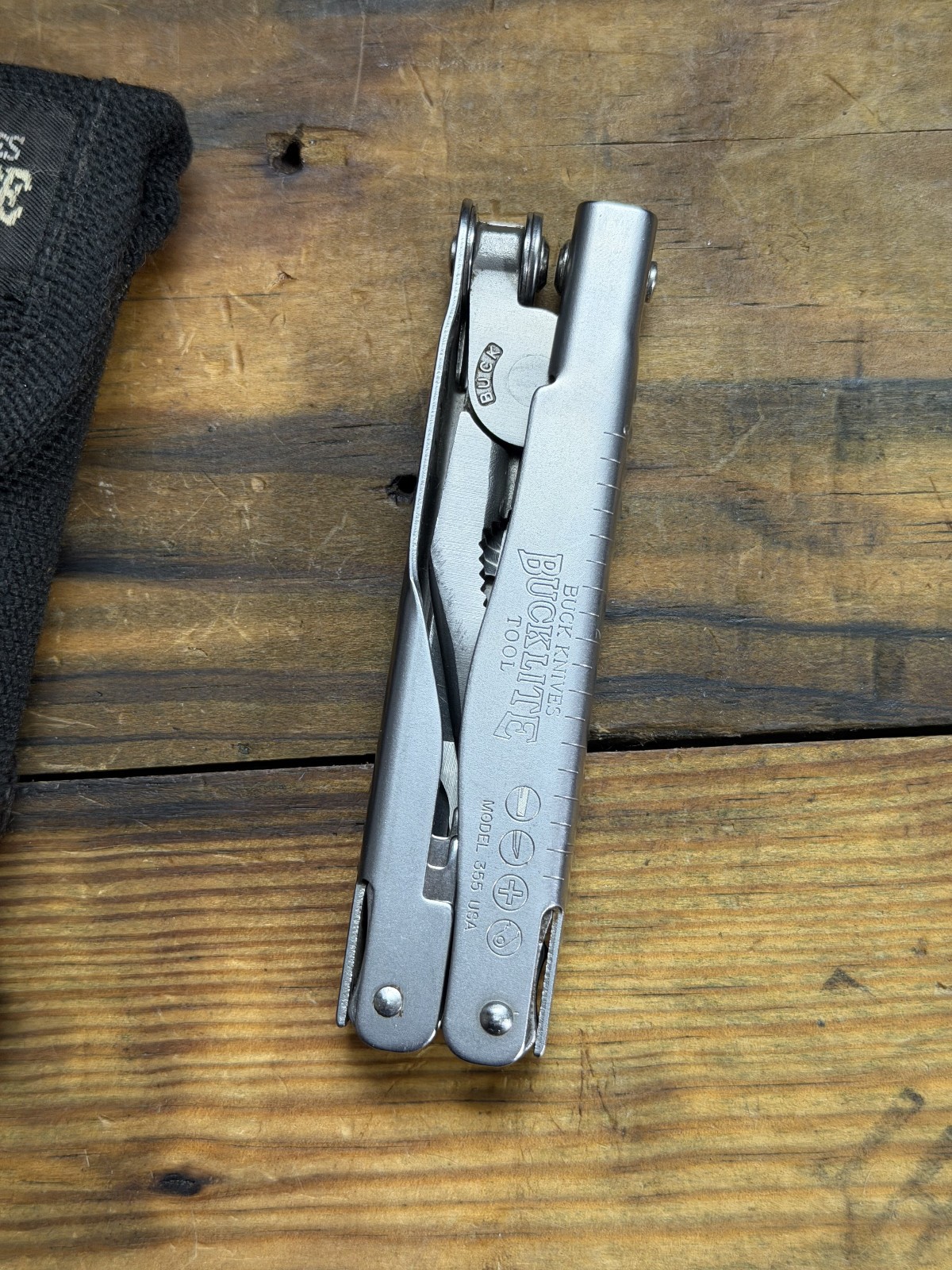 BUCK KNIVES -BUCKLITE NO. 355 Multi Tool Plier Screwdrivers File USA made