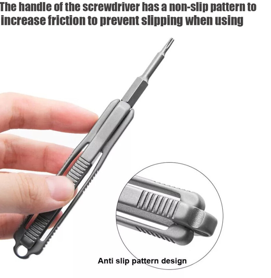 Titanium Alloy Multi Tools Bottle Opener Screwdriver EDC Outdoor Gadget Pocket