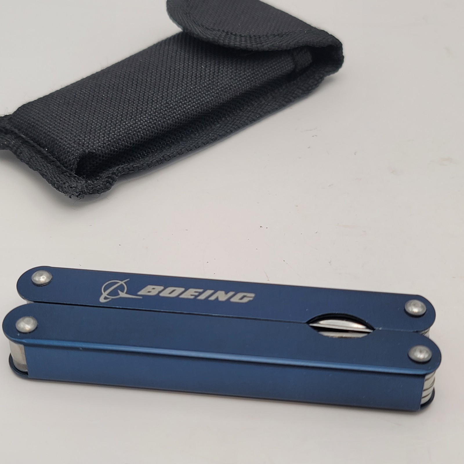 Boeing Multi Tool Pliers Pocket Knife Carabiner Knife Nylon Sheath EDC Lot
