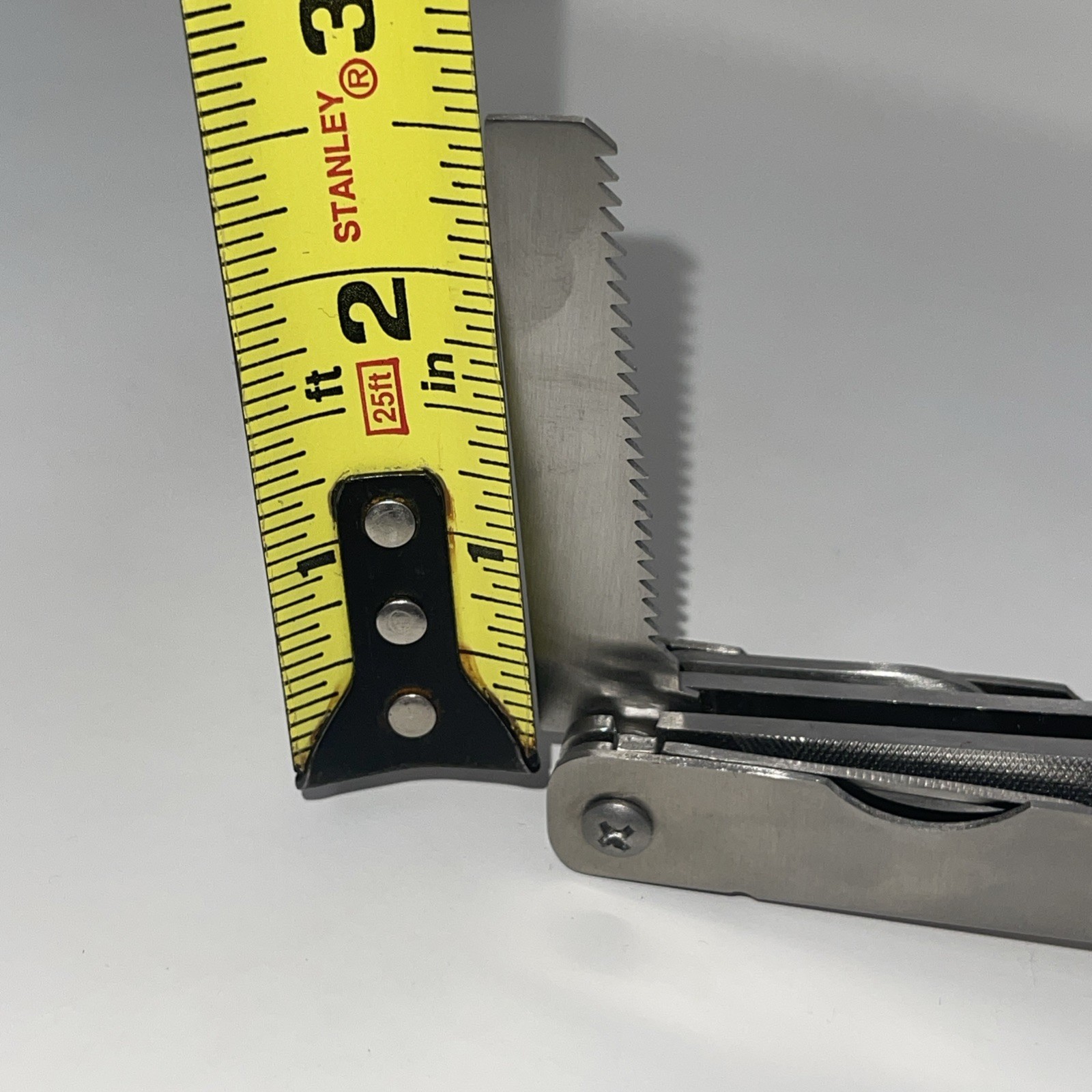Multi-Tool Hammer Saw Serrated Knife Filer Hex Drivers Ruler Bottle Opener…