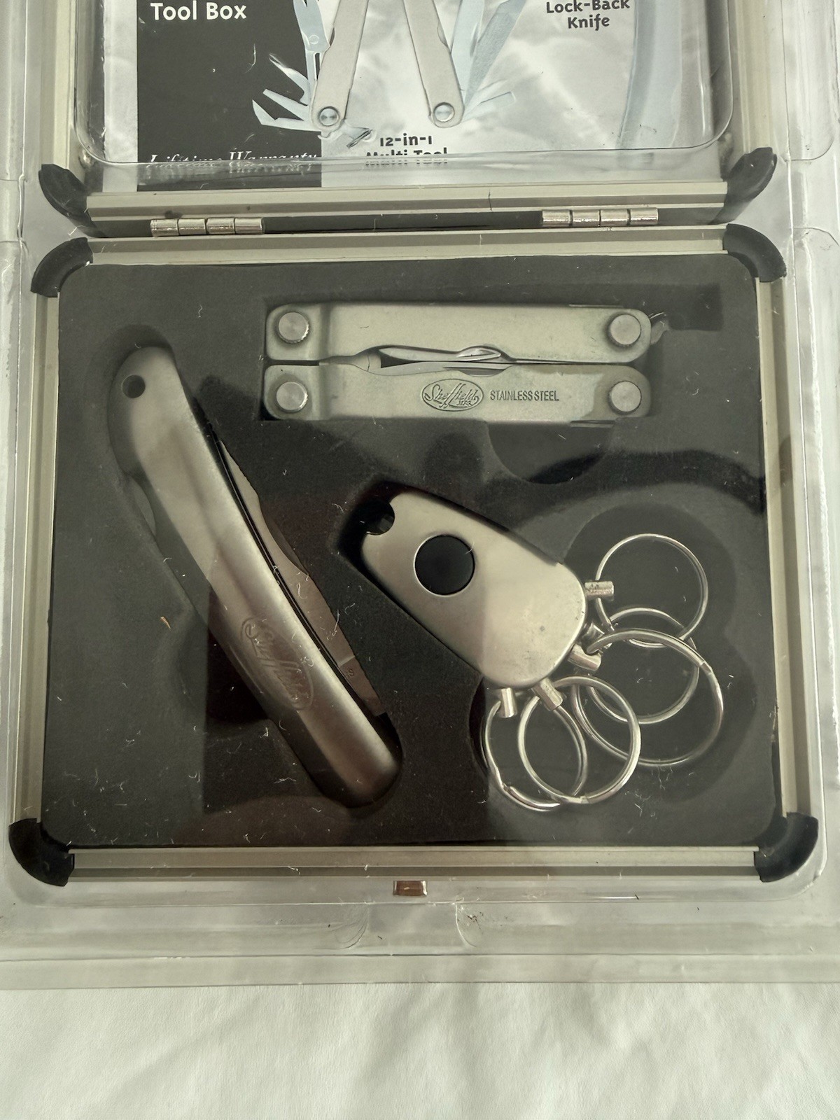 NEW SHEFFIELD 3 PIECE MULTI FUNCTION TOOL BOX 317-931 POCKET KNIFE TOOL