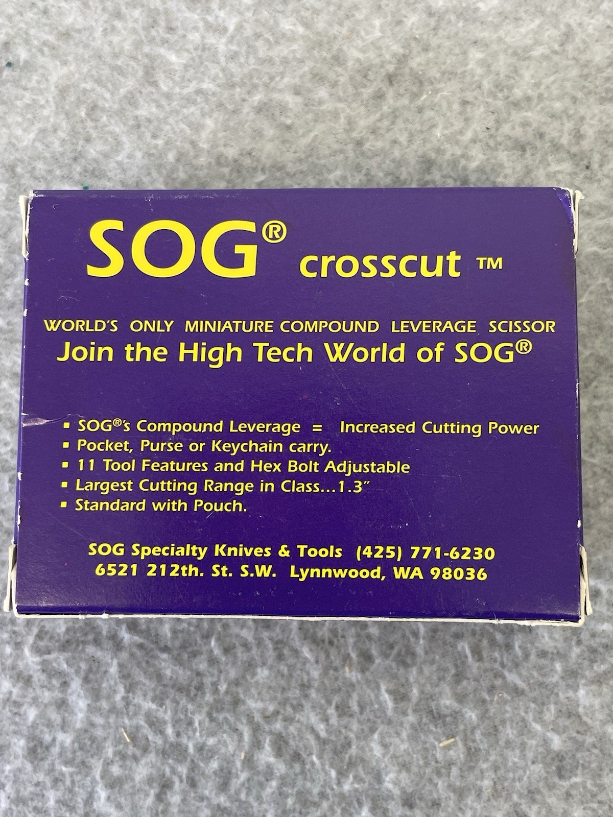 SOG Crosscut Tools Multi Tool 1980’s New In Box Made in USA