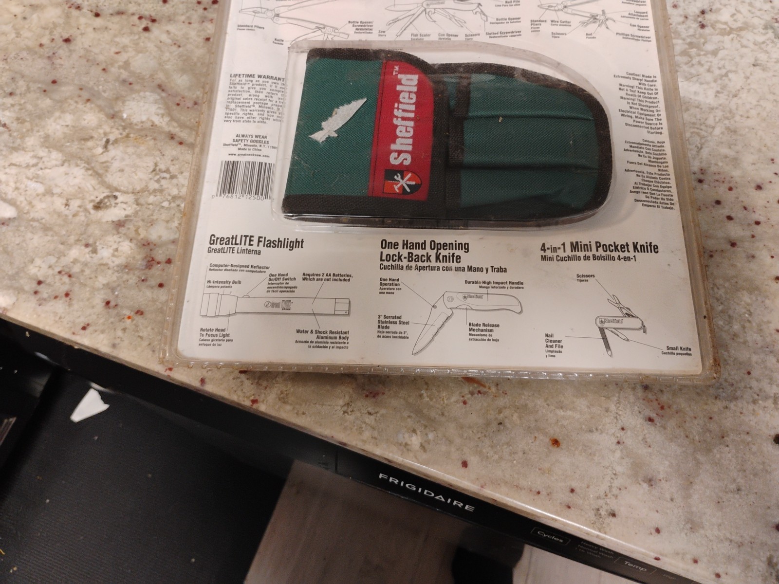 Sheffield 6 Piece Multi Function Tool Kit with Belt Pouch Included NEW IN PKG.