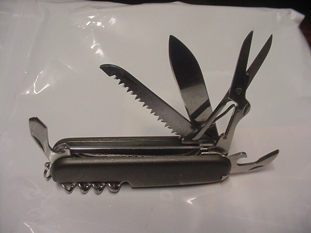 10-in-one pocket knife heavy duty stainless steel for all outdoor activity BLACK