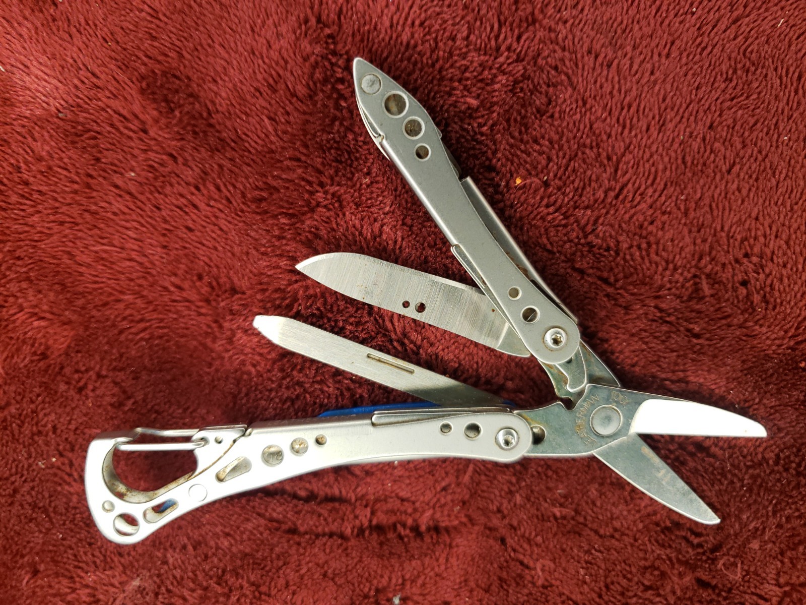 🔪🔪 Leatherman Style CS Multi Tool Blue Scissors