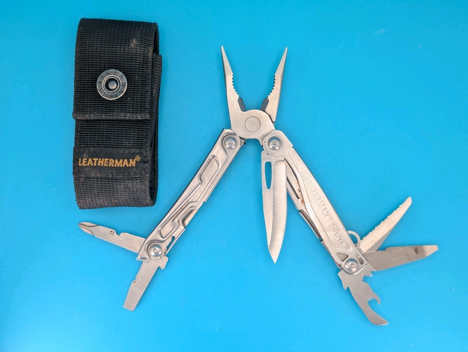 Leatherman Bolster 13 Tool Stainless Steel Multi-Tool! With Sheath!