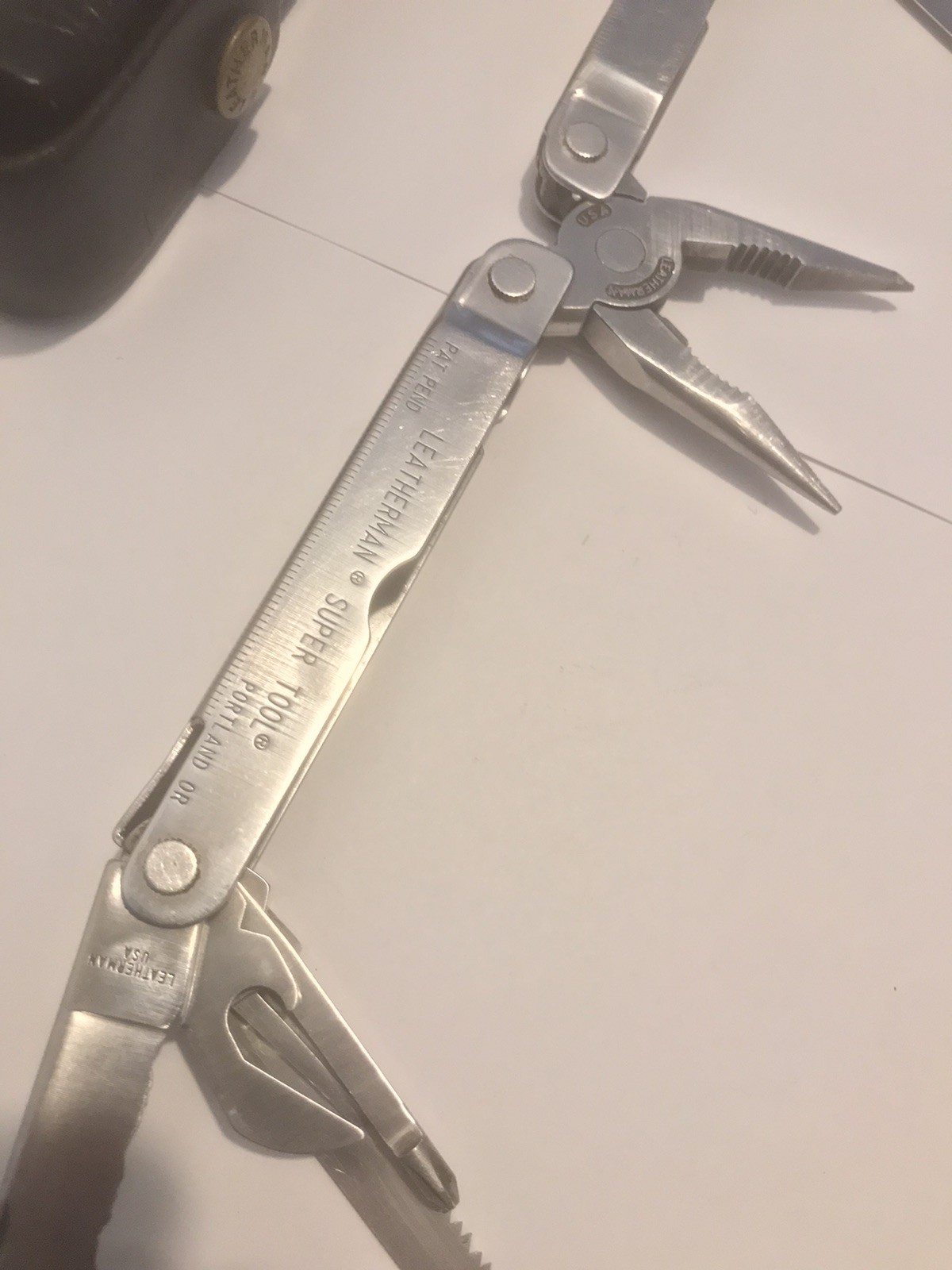 Leatherman SUPER TOOL Multi-Tool Stainless Steel Oregon USA Pat Pend VERY CLEAN