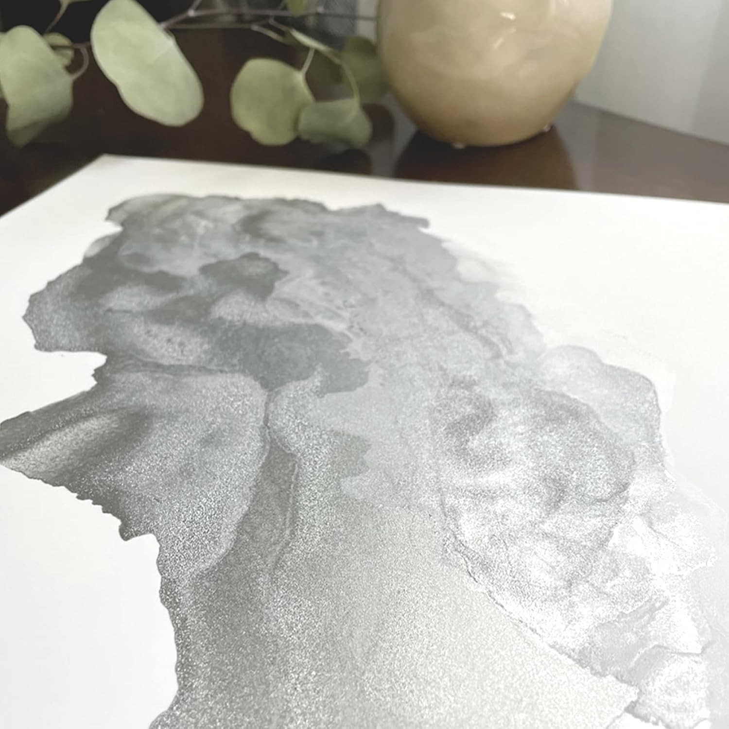 Silver & Gold Alcohol Ink Resin 4oz Metallic Colors