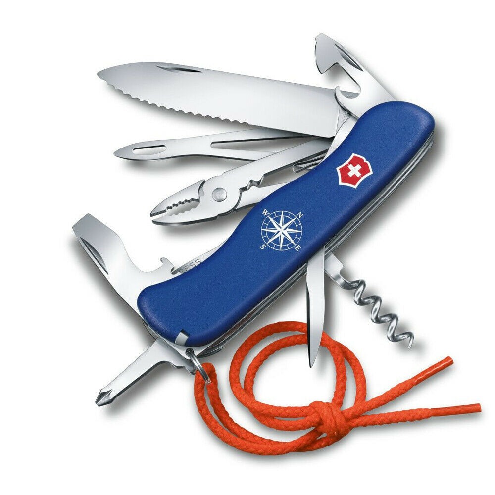 Victorinox Swiss Army Skipper Blue Pocket Knife – 18 Functions