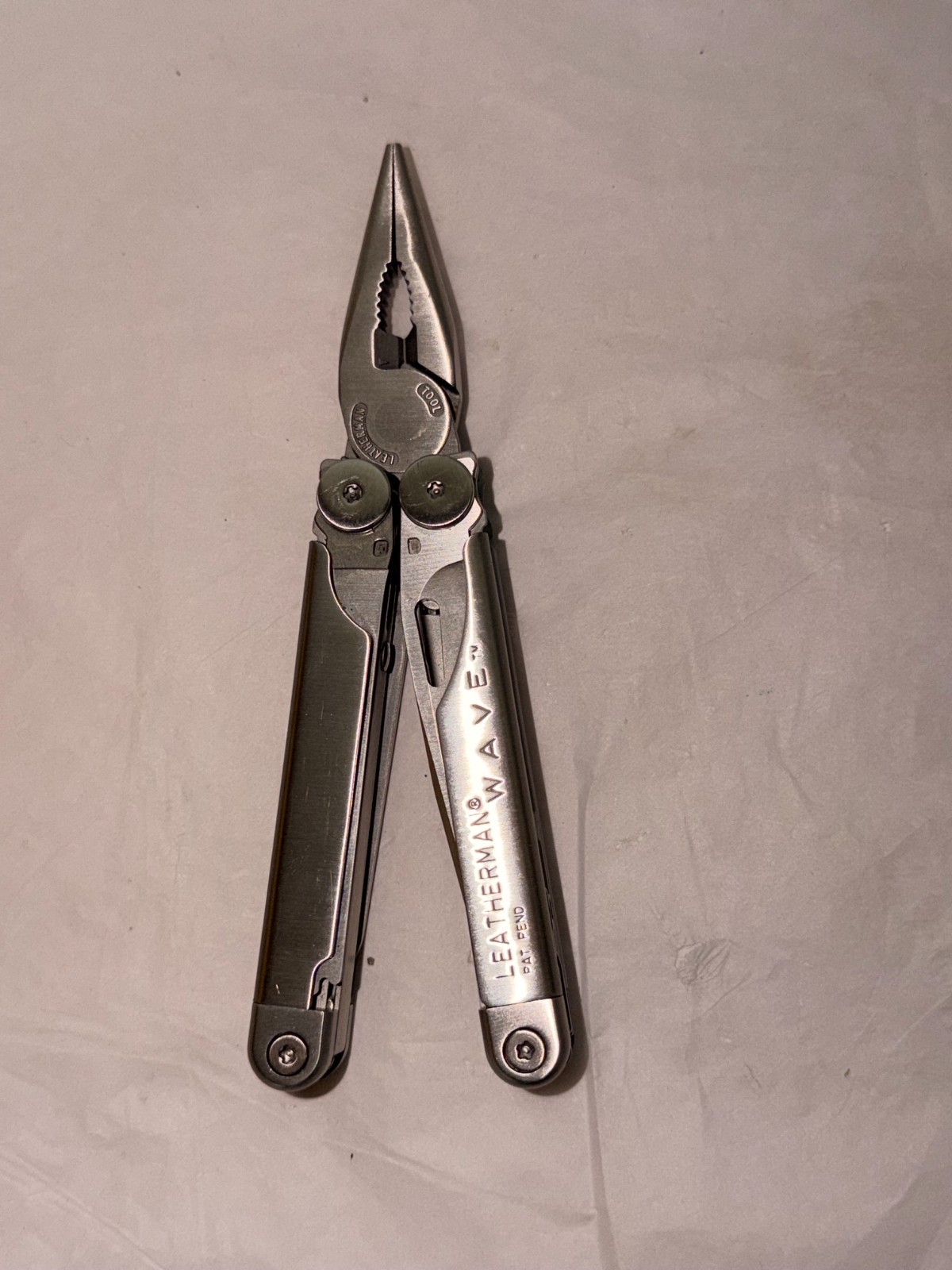 Vintage Leatherman Wave USA Multi Took Patent Pending with Pocket Carrier