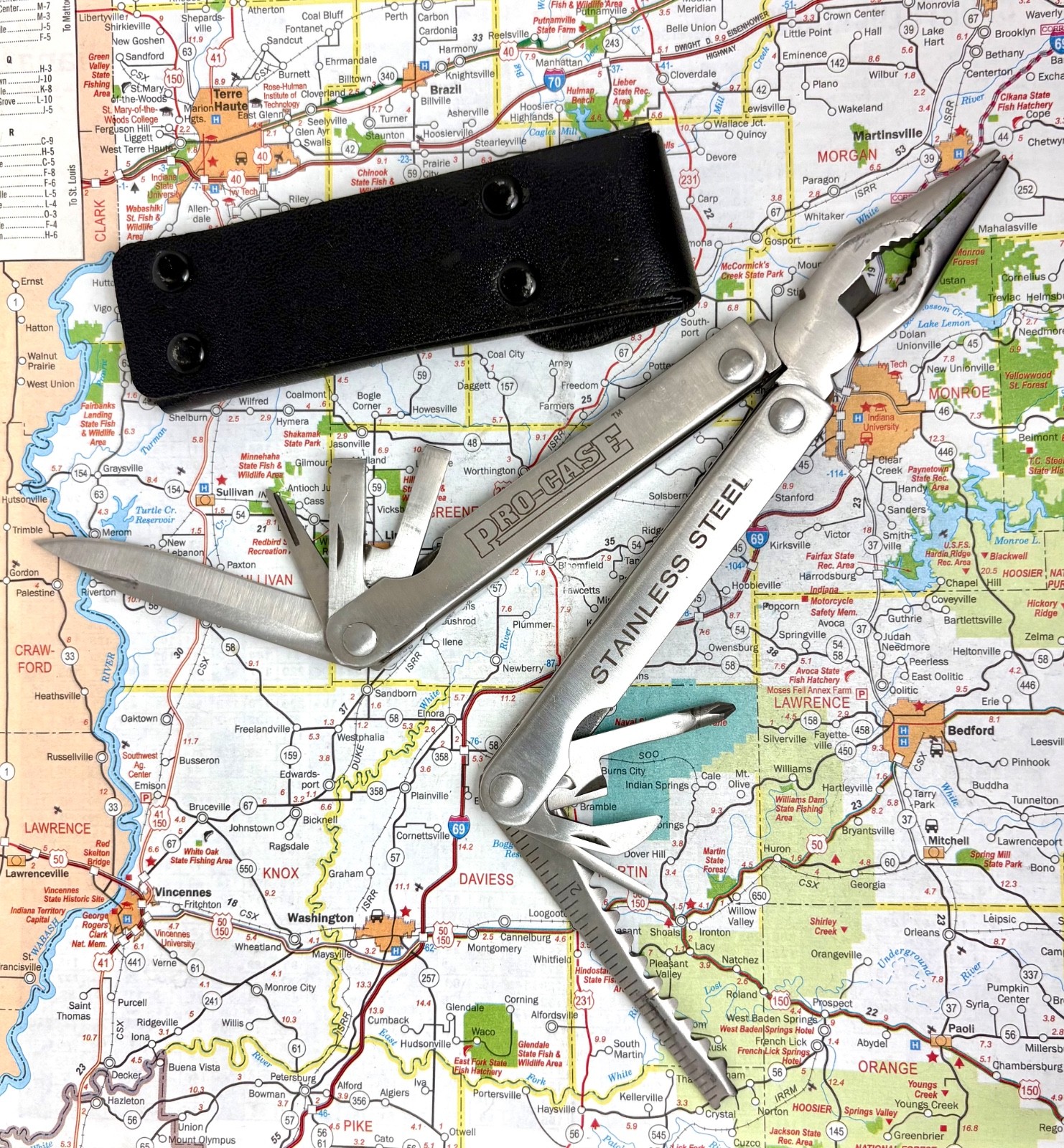 Pro-Case Stainless Steel Multi-Tool With Sheath