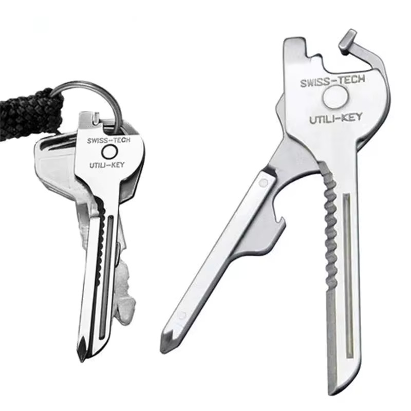 6 in 1 Useful Multifunction Knife Practical Swiss Tech Utili Key Outdoor Scre…
