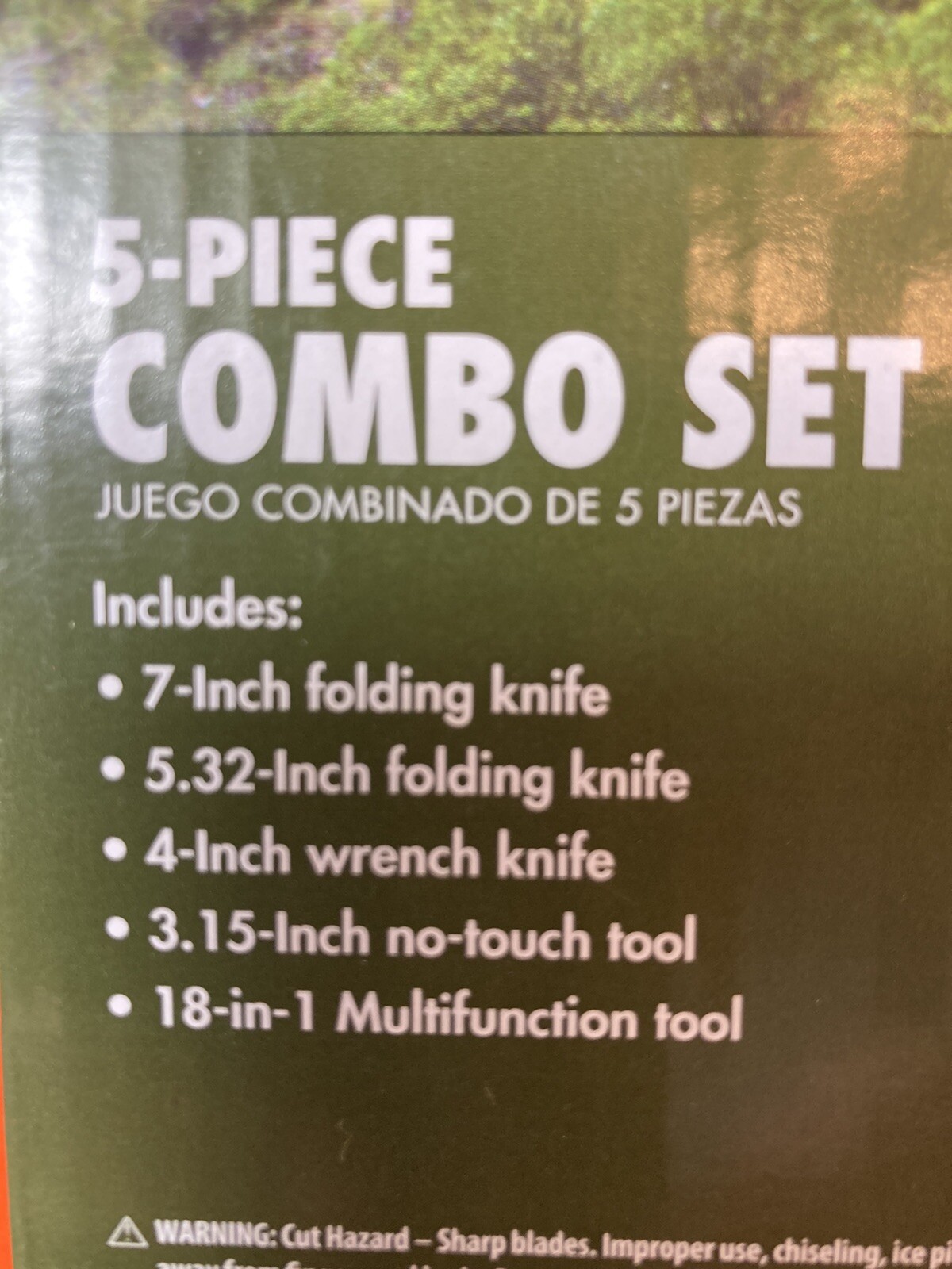 Knife￼ 5 Piece Combo set Stainless Steel Ozark Trail Outdoor Equipment Sealed