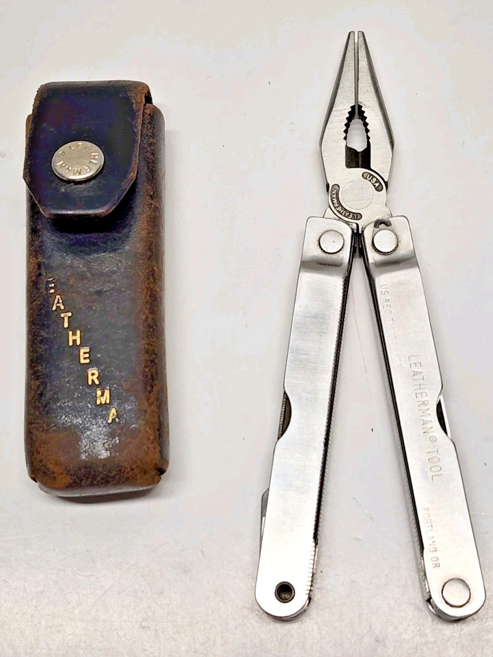 Leatherman USA Multi Tool Portland OR With Leather Sheath