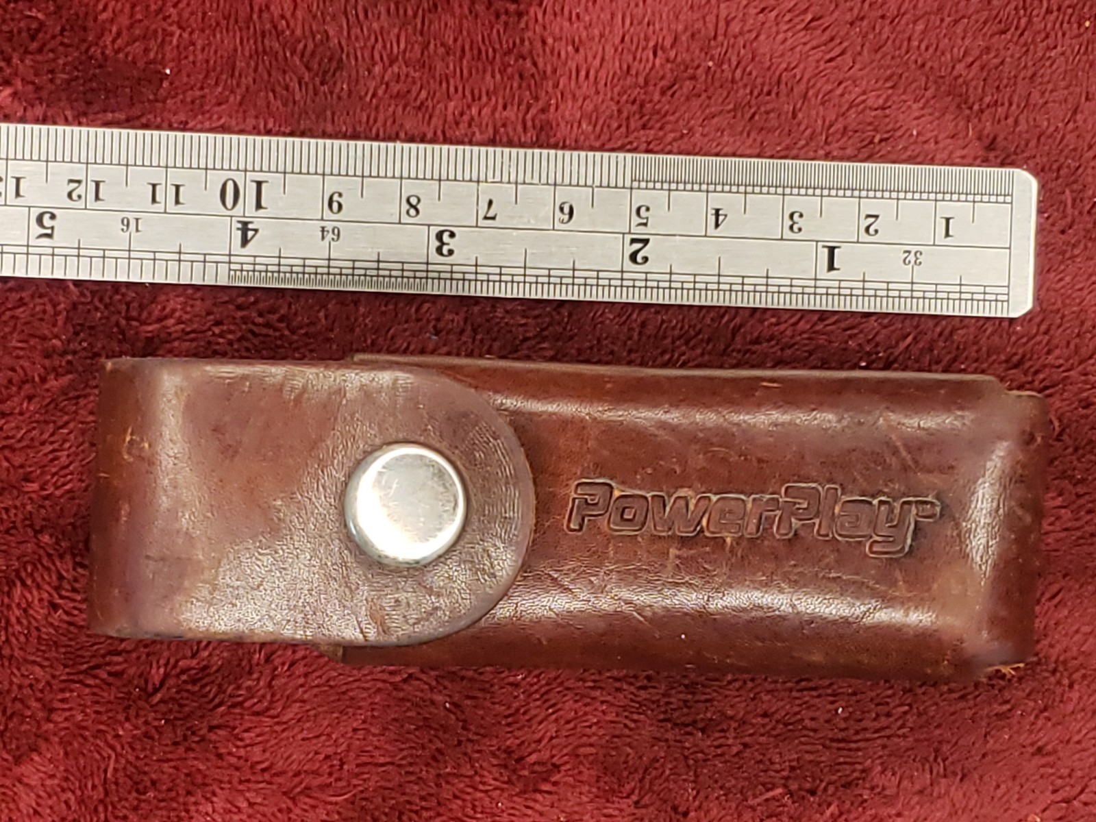 ORIGINAL LEATHER SHEATH FOR SOG MADE IN USA POWERPLAY 4 3/8 INCH POUCH