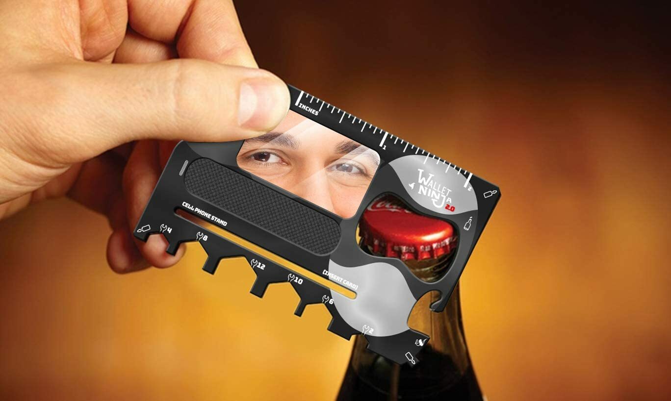 Wallet Ninja 2.0 in Black (20 tools in 1)