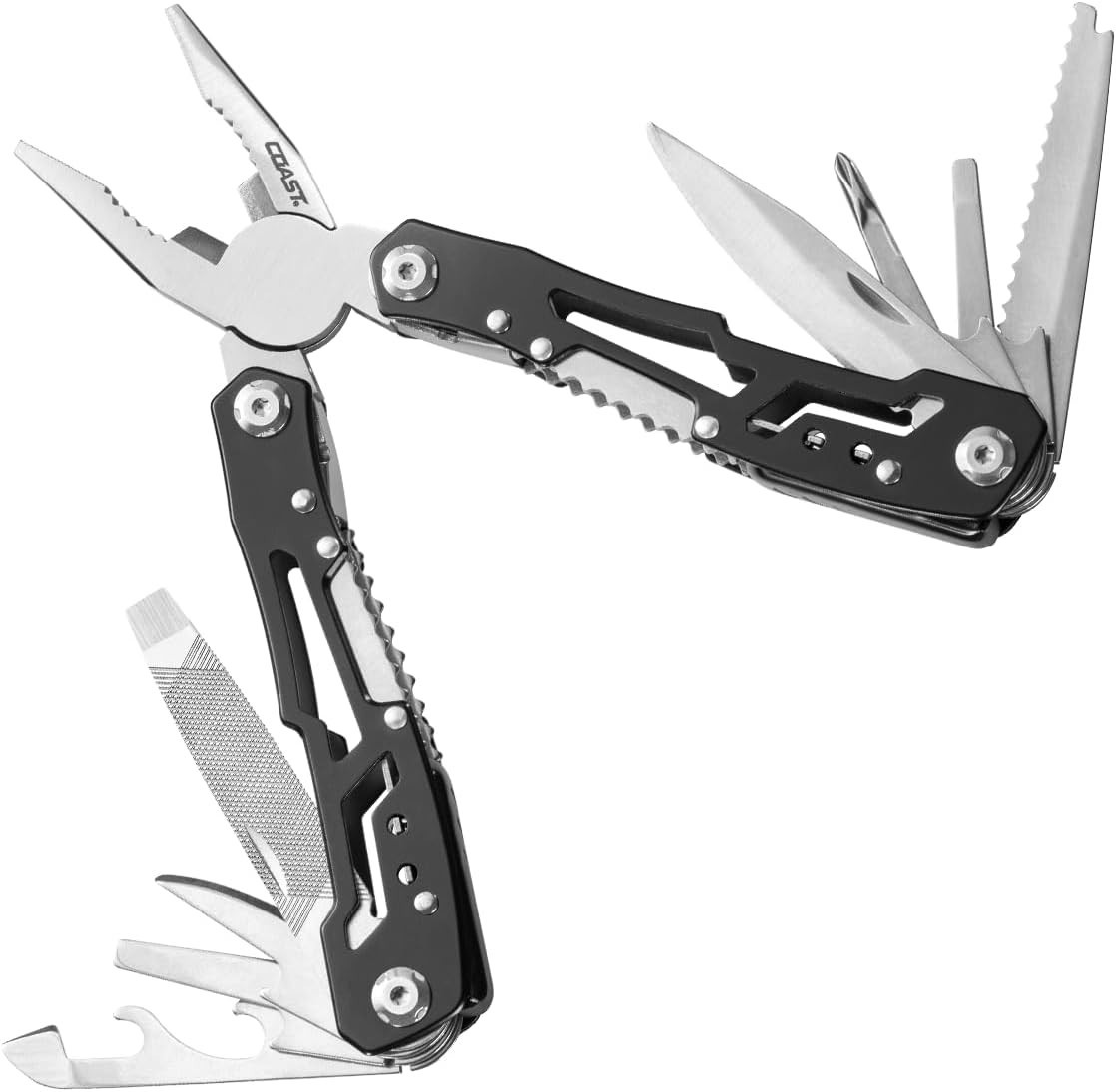 COAST CT220 11-in-1 Multi-Tool and Multi-Plier, Safety Lock, Wire Cutter , EDC