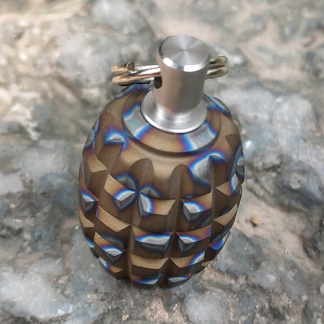 MG Titanium Alloy Begleri Parachute Cord Tool Lanyard Bead Keychain Pendant