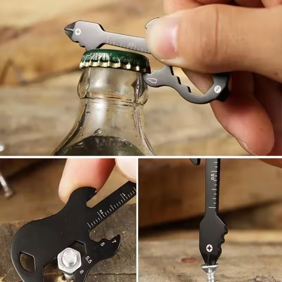Outdoor Camping Gift EDC Tool Card Multifunctional Keychain Pocket Gadget
