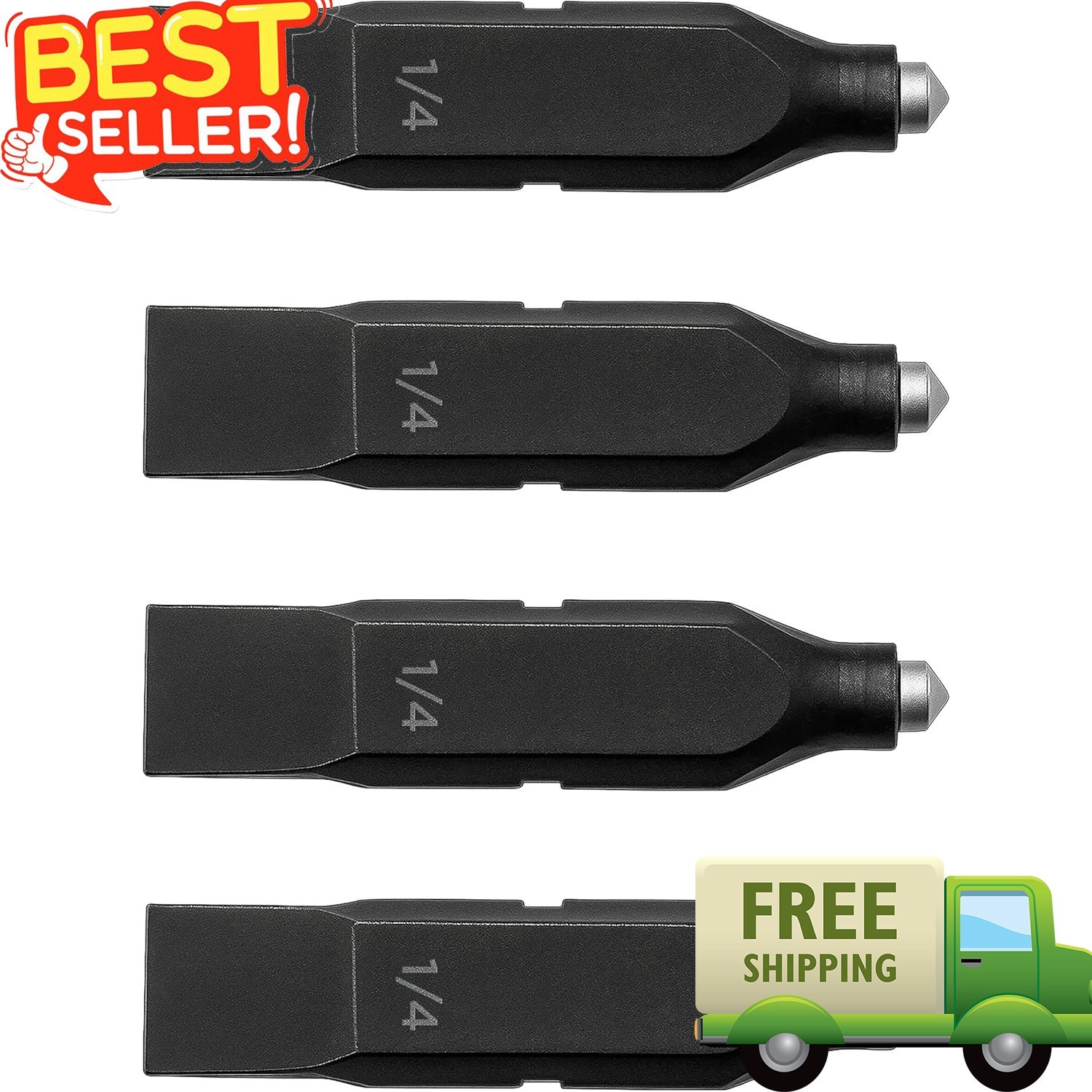 4-Pack Tungsten Carbide Glass Breaker Bits for Leatherman Multi-Tools