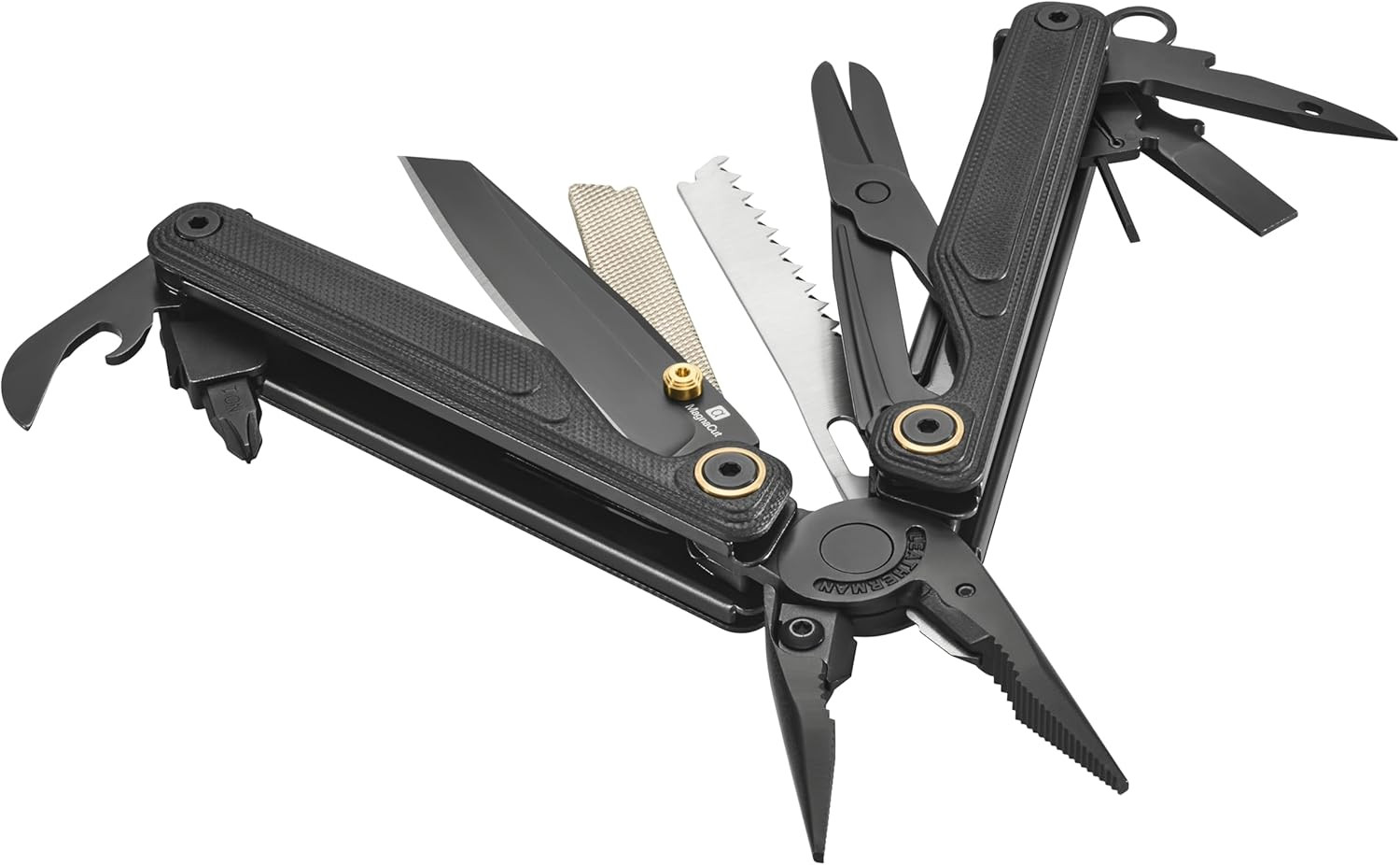 , Wave Alpha – 16-In-1 Multi-Tool with Magnacut® Blade, G10 Handles & Full-Size