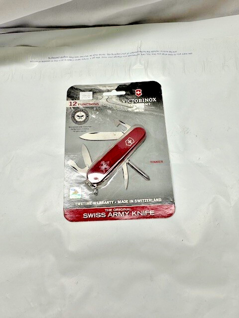 Victorinox Swiss Army Knife Tinker -12 Functions-RED*New Box Damage