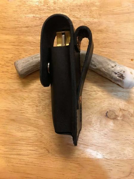 Custom Real Leather Black Case Sheath for  Buck Model 112 and similar Knives