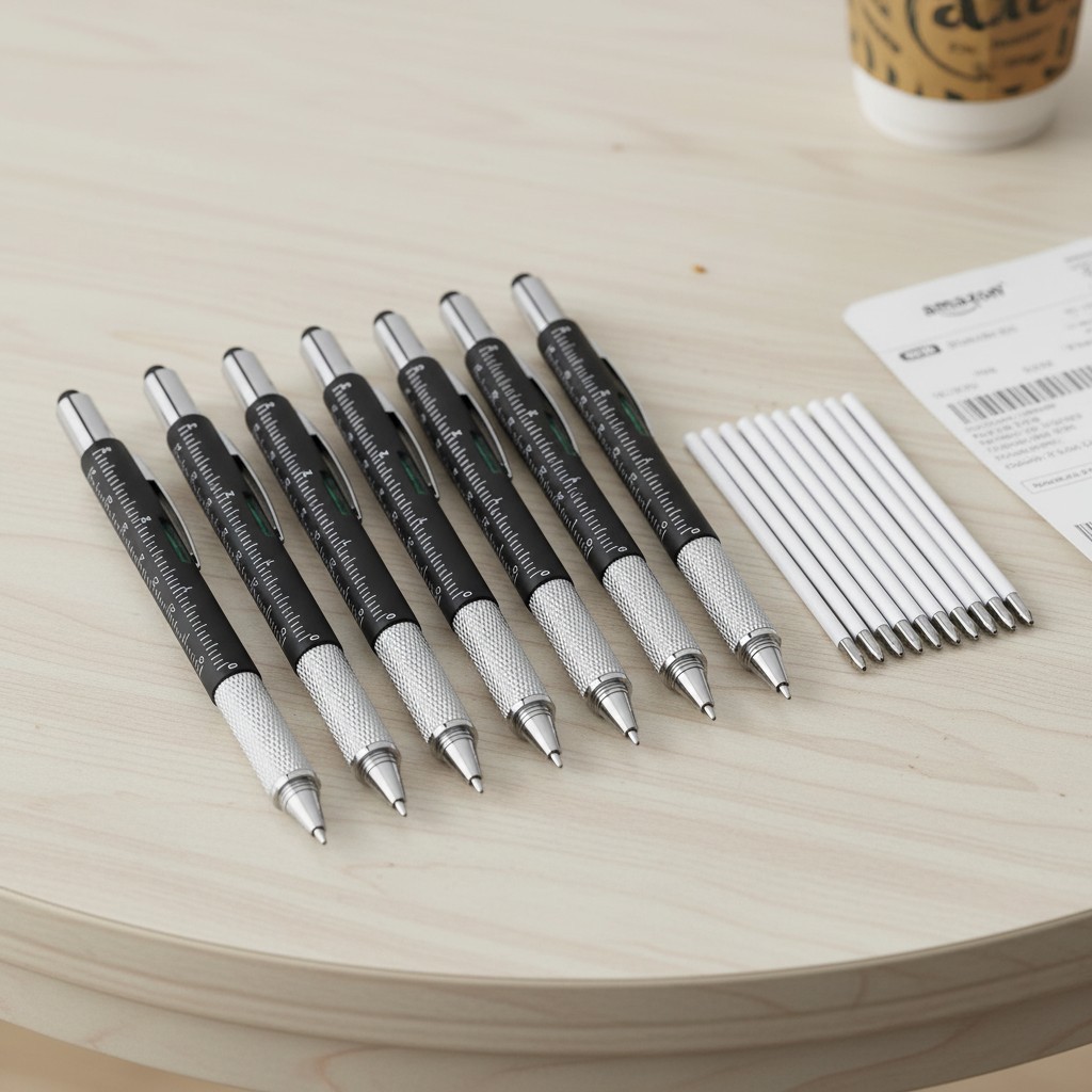 8 Pieces Gift Pen for Men 6 in 1 Multitool Tech Tool Pen Screwdriver Pen with