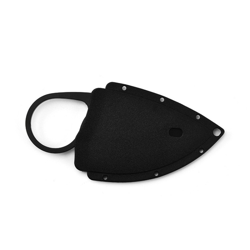 Smal Stainless Steel Outdoor Knife Camping Straight Knife with Chain Survival