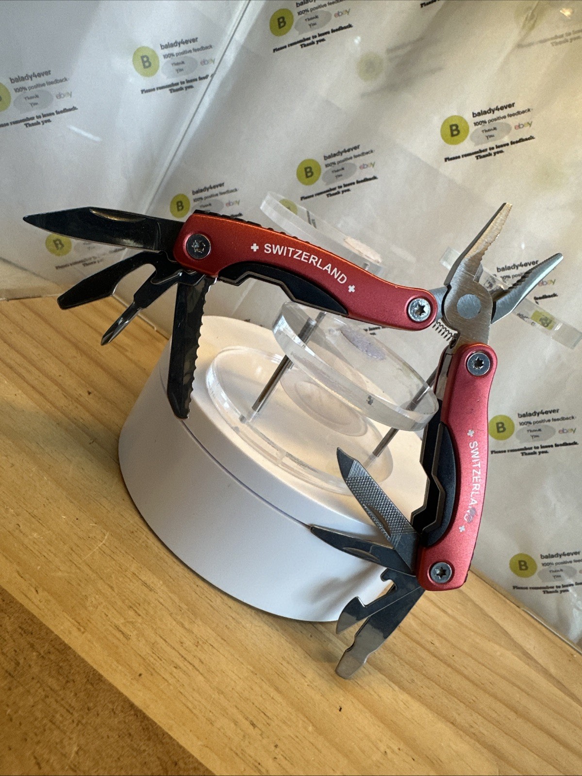 “Switzerland” Branded Mini Multitool 11-in-1 Closed 2.75”