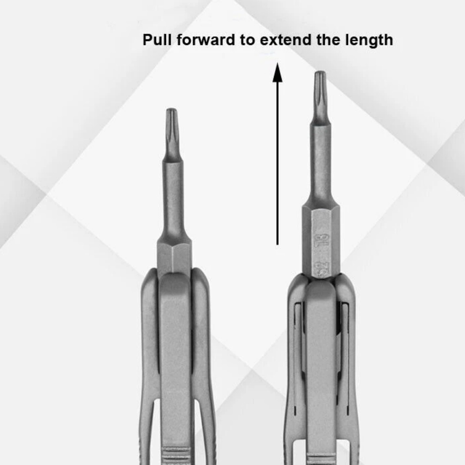 Titanium Alloy Pocket Screwdriver with T6 T8 Driver Bits Tools Portable