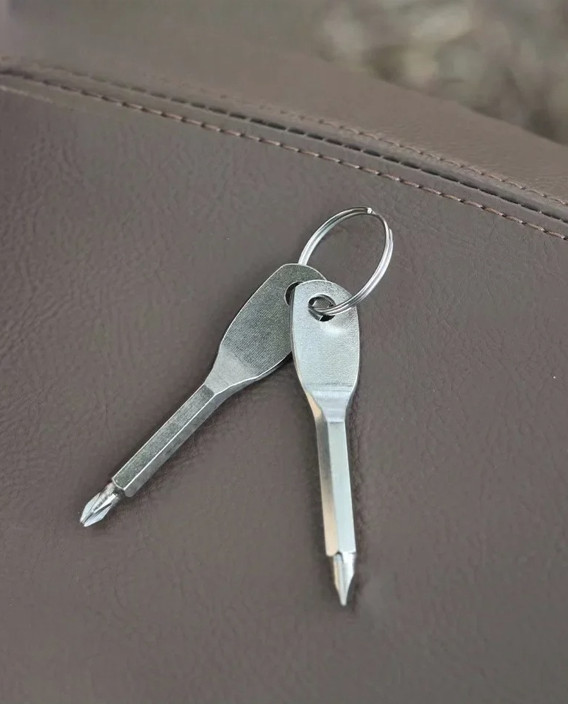 2pcs Portable Mini Screwdriver Keychain – Multifunction Pocket Camping Tool