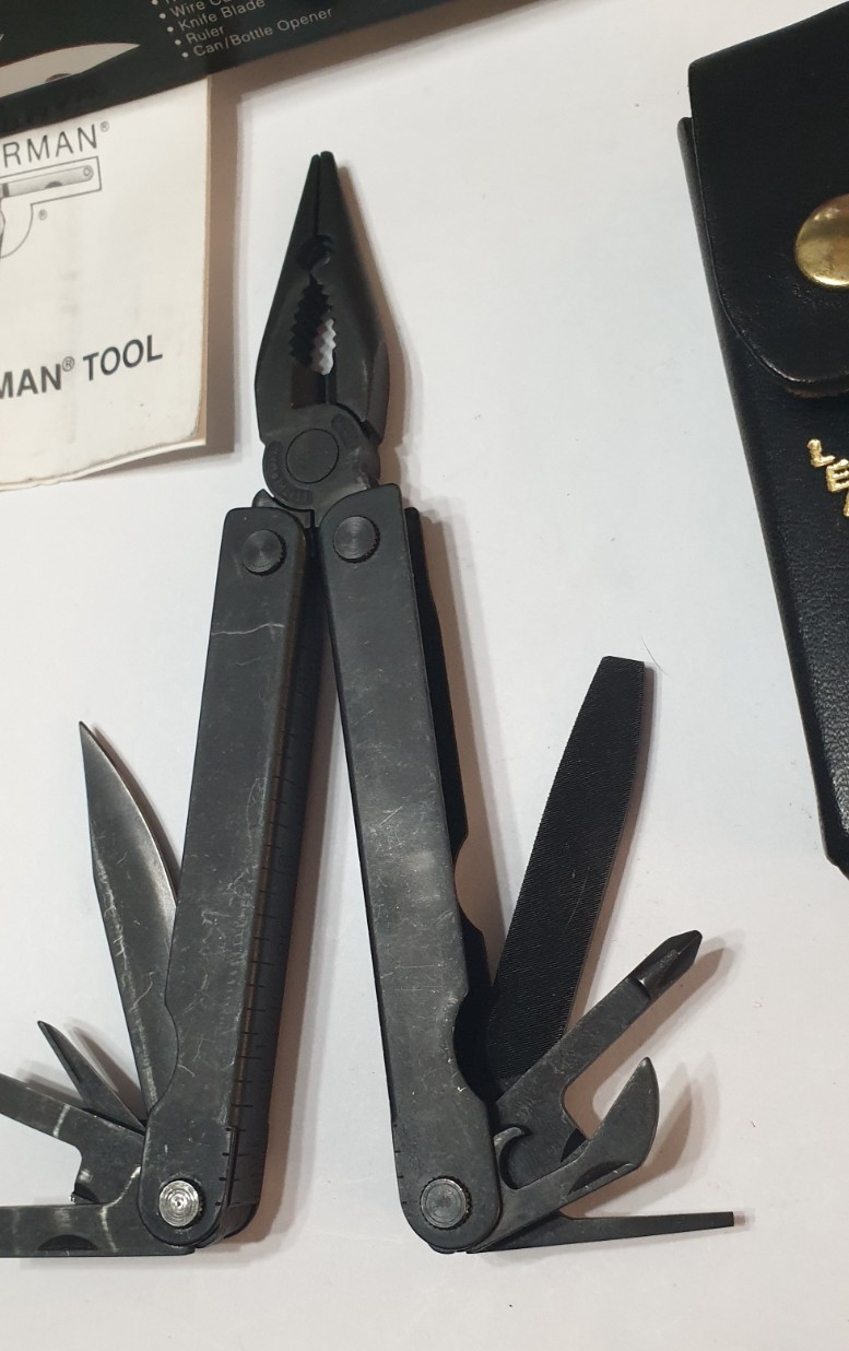 🔥🔥🔥 Leatherman Gen 1 PST BO Black Retired Very Rare Mint Not Used